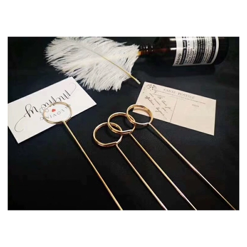 Держатель для зажима зажима с зажимами металлической цветочной карты заглушка -карта -Вставка цветочника вставка для полюсной упаковки Материал Материал Цветочный художник Материал Золото