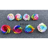 Радужное мыло на день Святого Валентина с розой в составе, подарочная коробка, подарок на день рождения