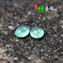 Myanmar pure natural A goods clear water egg noodles emerald withdrawal face naked stone