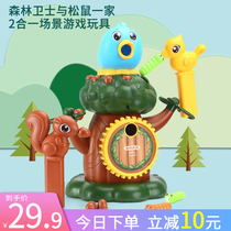 Woodpecker Toy Catch children fishing for catch of worms Puzzles Puzzle Female one-to-two-year-old boys baby mentally moving brain