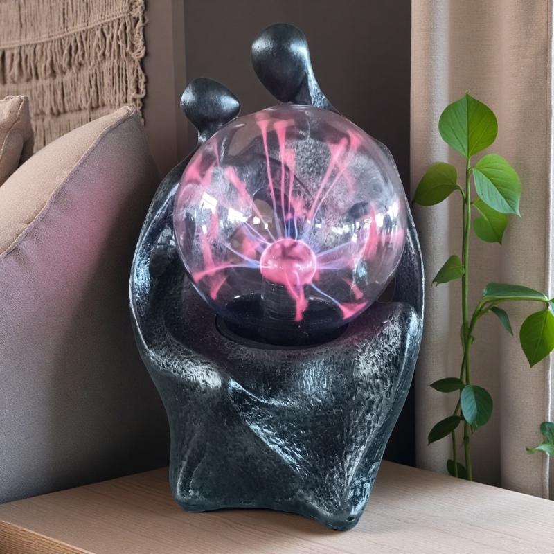 Creative Plasma Ball Decorative Ornaments for Home Living Room Desktop Atmosphere Light Electrostatic Ball Technology-Inspired Decorations