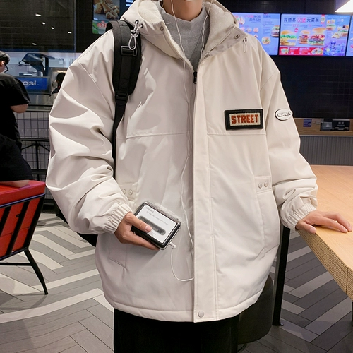 Куртка, мужской осенний демисезонный бархатный пуховик