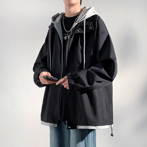 Комплект, осенняя куртка, стеганый плащ с зарядкой, подходит для подростков, увеличенная толщина