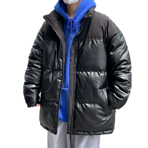 Полиуретановая демисезонная куртка, утепленный пуховик с пухом