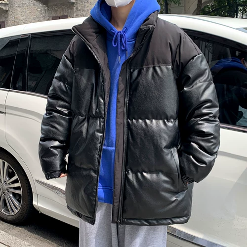 Полиуретановая демисезонная куртка, утепленный пуховик с пухом