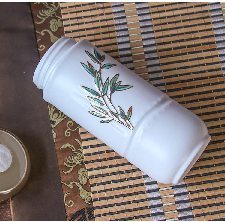 Girls, do Tang Xuan work China cups and gold with a silver spoon in its ehrs expressions using cup with double insulation creative ceramic glass cup