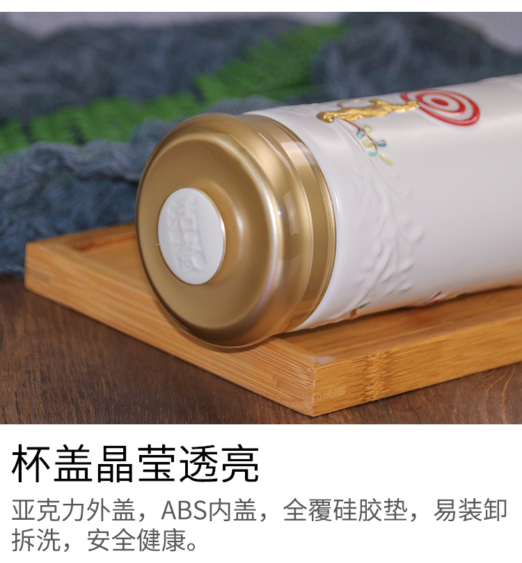 Do Tang Xuan work immediately sealing hou porcelain fine gold coloured drawing or pattern with cup double ceramic water cup men 's and women' s family to send gifts