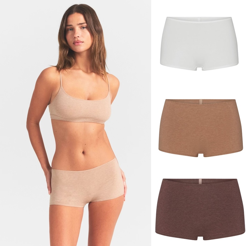 Skims New Product Everyday Cotton Boy Short Comfortable Cotton Women's Boxer Briefs Skims New Product Everyday Cotton Boy Short Comfortable Cotton Women's Boxer Briefs