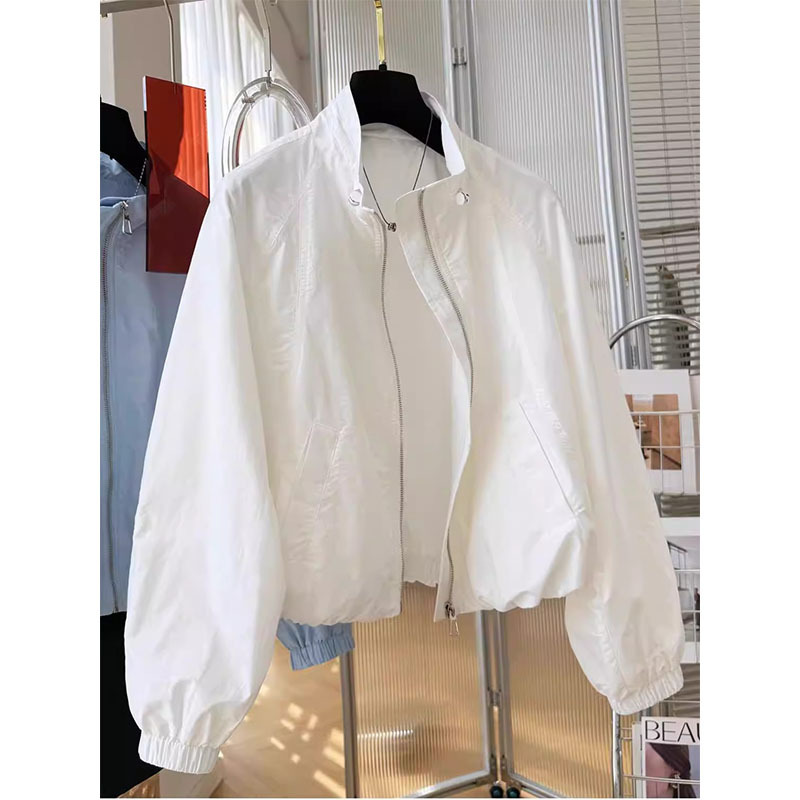 Plus Size 300 Jin 2026 New Korean Style Unique Jacket for Men and Women, Summer Thin Loose Stand Collar Sun Protection Jacket 2