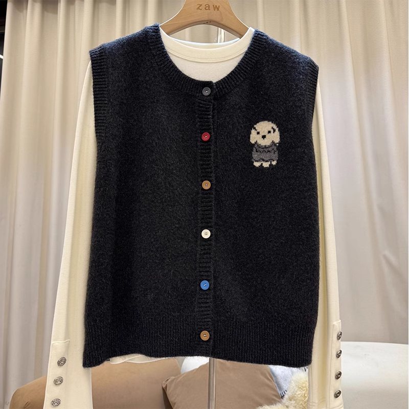 Plus Size 150kg Unisex Sweater Vest Knitted Vest Spring and Autumn Loose Inner Layer Sweater Slimming Top 2 Plus Size 150kg Unisex Sweater Vest Knitted Vest Spring and Autumn Loose Inner Layer Sweater Slimming Top 2