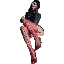 Feimu suspender all-in-one sexy stockings girdle mesh see-through sexy underwear passionate bed teasing and tearable 7324
