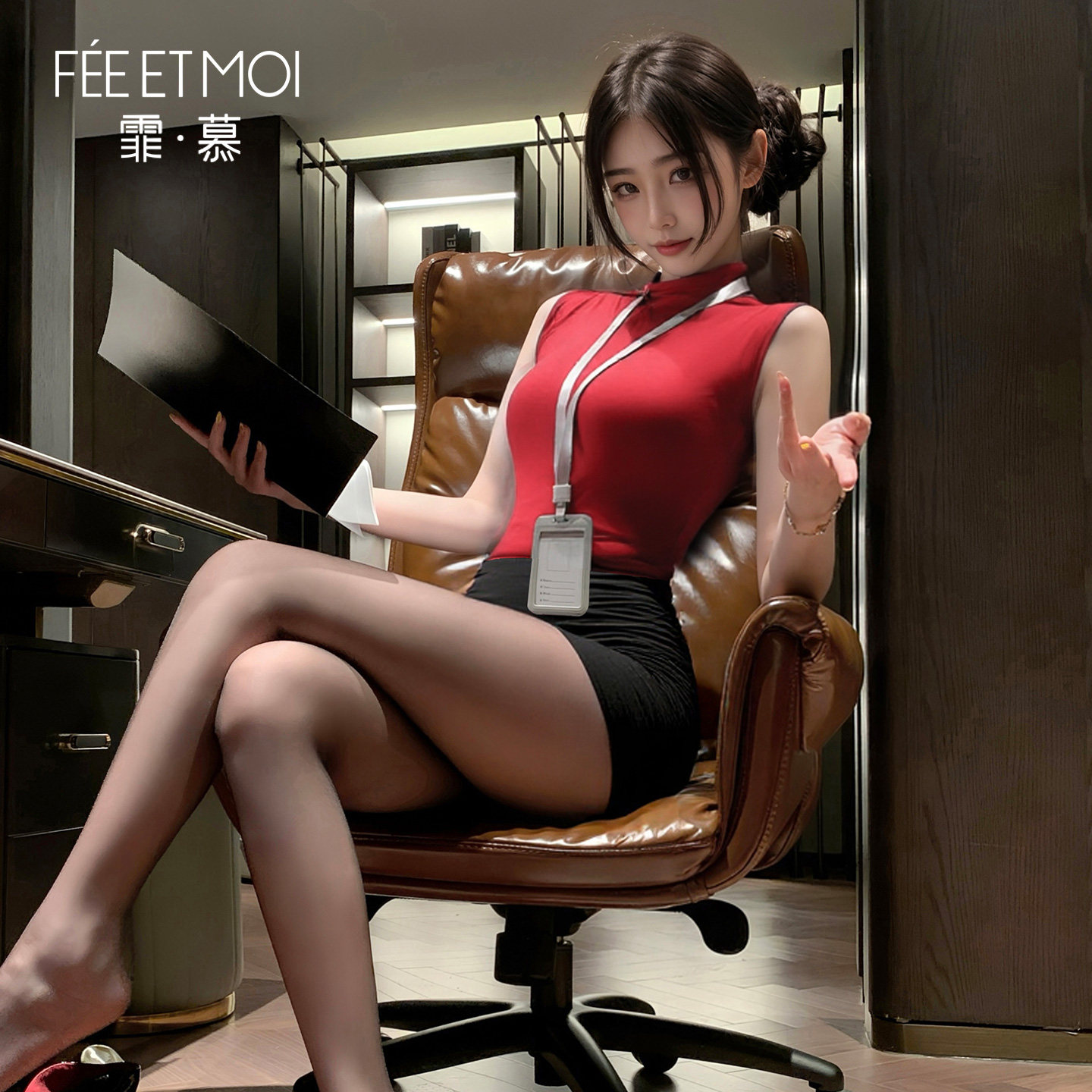 Feimu Sekretärin-Dessous-Set