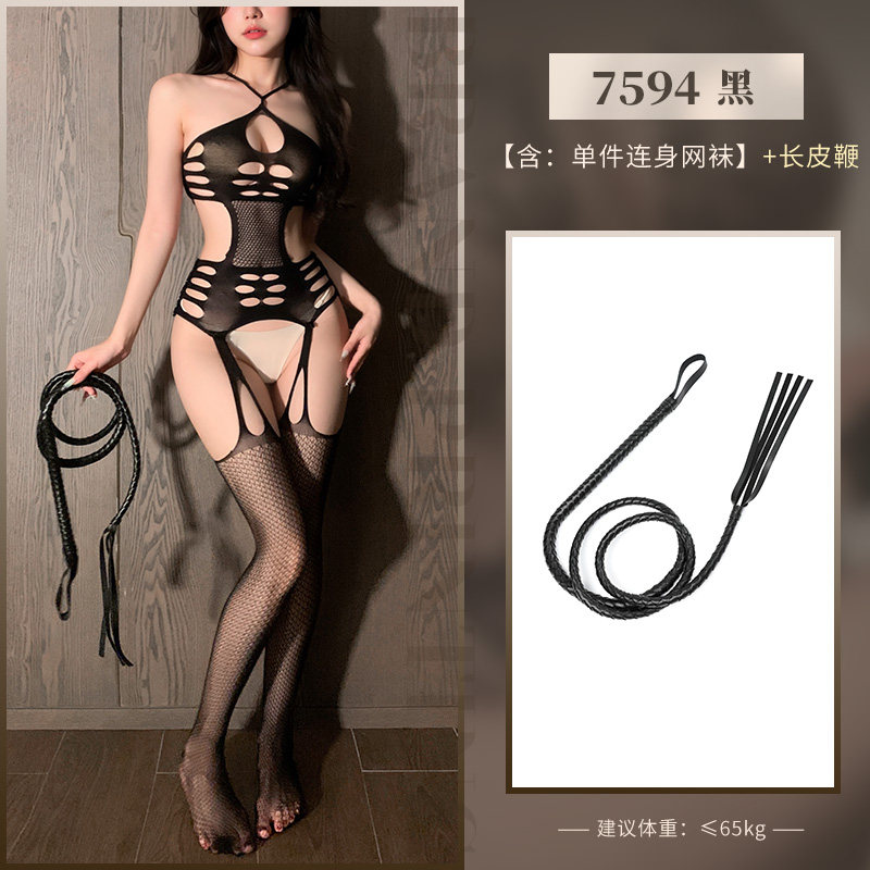Open-Crotch Mesh Bodystocking detail 5