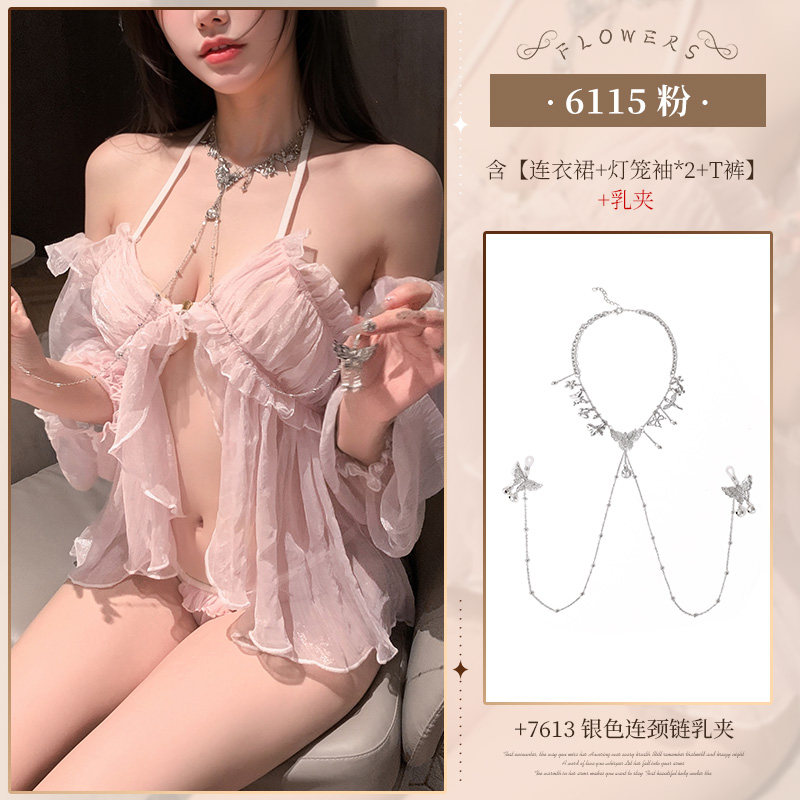 Sexy Transparent Nightgown detail 7