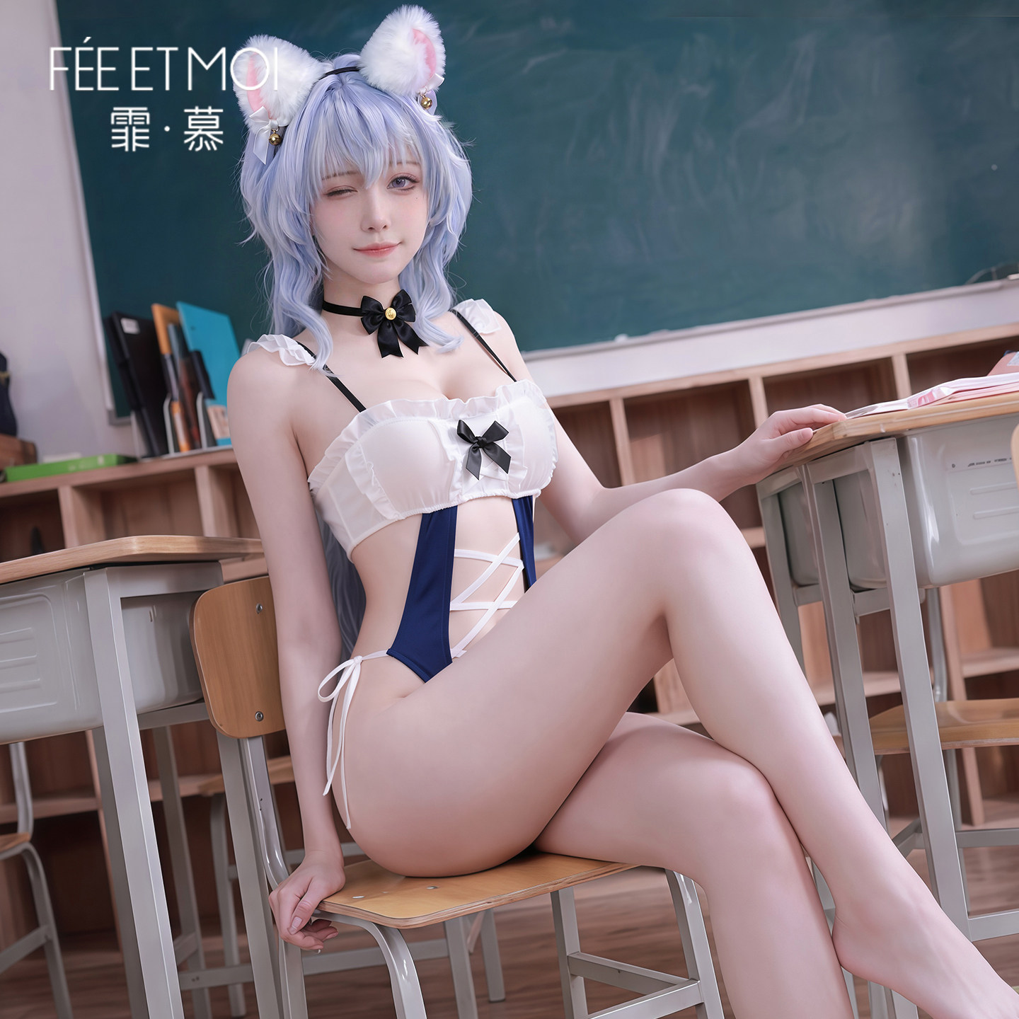 Anime Schoolgirl Bodysuit detail 3