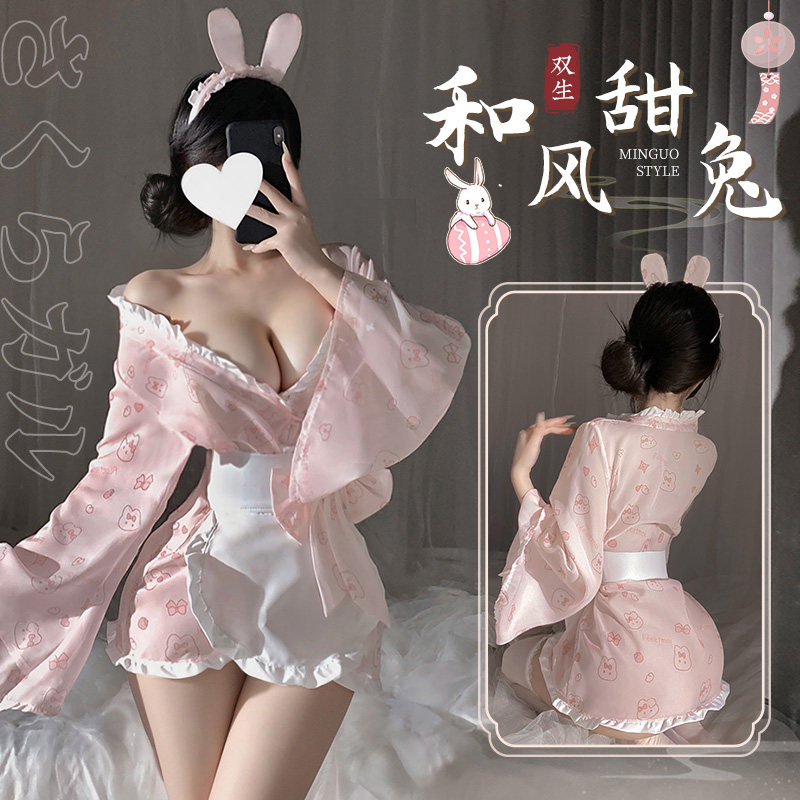 Sweet Bunny Kimono Set