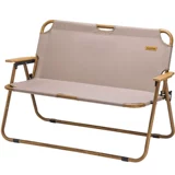 Движение NH на открытом воздухе может сложить двойное кресло деревянное зерно портативное повседневное кресло с алюминиевым сплавом