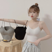 Hot Brother-in-law Pure Desire White Beauty Back Sports Little Harnesses Vest Womens Spring Inside Lap Wear Do Nt Make Undershirt Blouse Summer