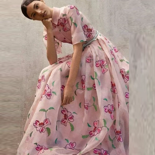 Милая летняя одежда, элегантный приталенный элитный корсет, длинное платье, юбка