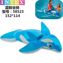 INTEX realistic shark children inflatable Mount great white shark mount swimming ring simulation shark water toy