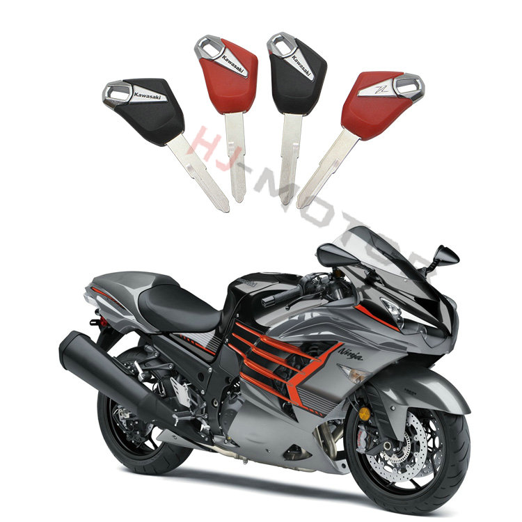 Suitable for Kawasaki Z800 1000 ZX-6R 636 ZX10R 2R 14R key blank with key handle chip