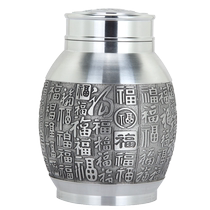Boutique Totgn pure tin large medium tea can Tin can 99 9%raw material gift sealed tin can tea set Tin pot