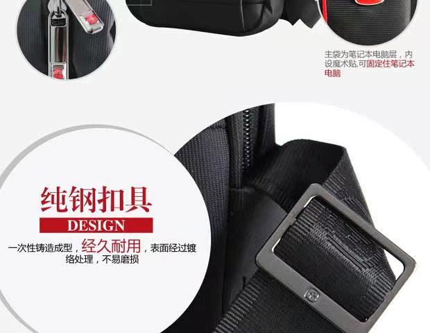 Thụy Sĩ quân đội xu hướng thời trang túi đeo vai bình thường Messenger túi ipad túi kinh doanh cặp nam và nữ ba lô túi hermes