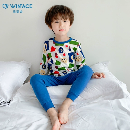 Детская пижама для мальчиков, термобелье, нижнее белье, хлопковый демисезонный удерживающий тепло комплект, подходит для подростков