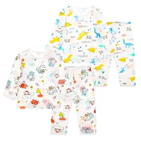 Вечеринка животных + Парк динозавров — бамбуковый хлопок (с длинным рукавом)