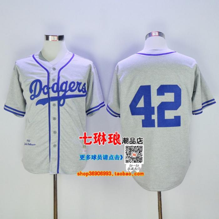 Quần áo thể thao nam size lớn sẽ mang đến 30 # 42 ROBINSON KOUFAX 32 Quần áo bóng chày retro Dodge - Thể thao sau bộ quần áo the thao nam nike