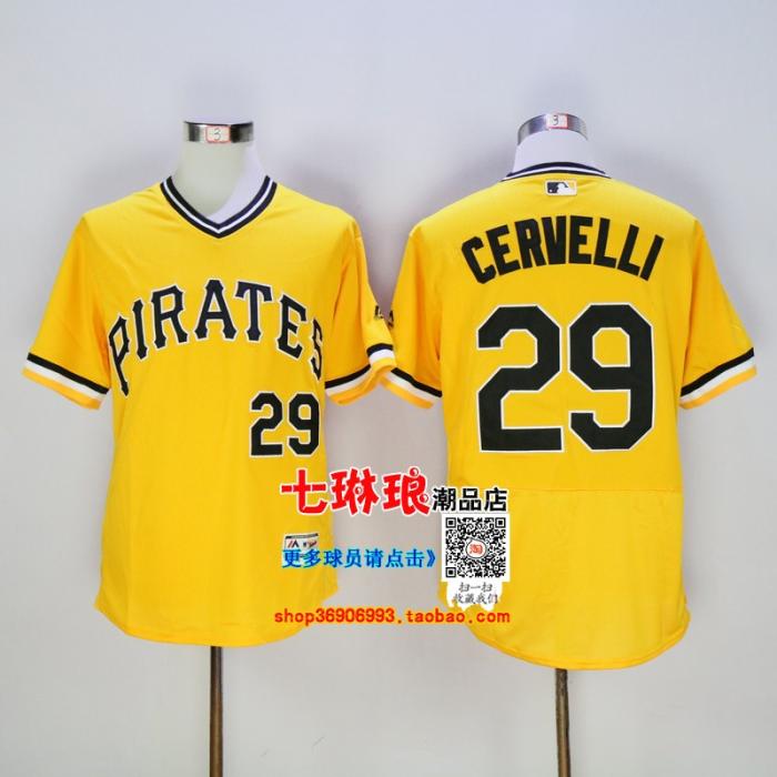 Bóng chày thêu Jersey Jersey MCCUTCHEN 22 # 21 CLMENTE POLANCO 25 # Cướp biển - Thể thao sau đồ bộ the thao nữ quần ngắn