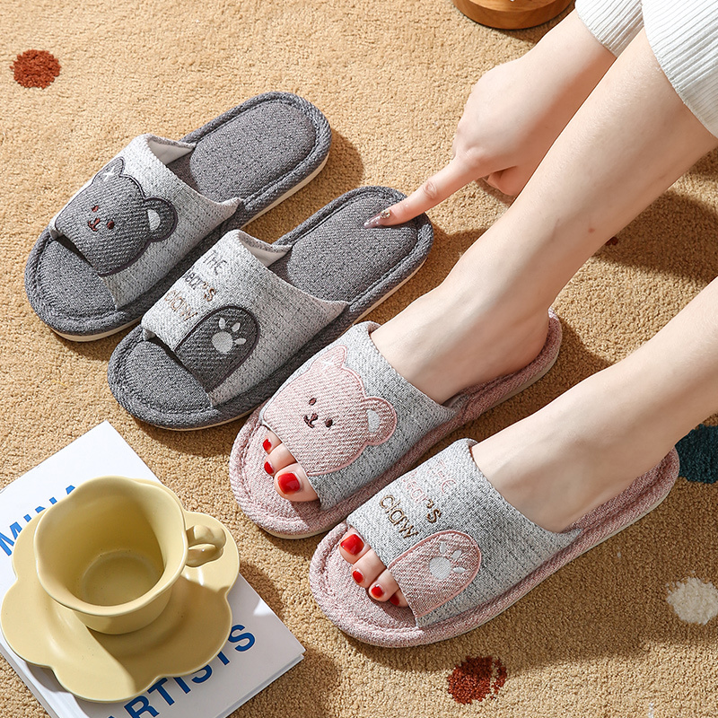 Cixi Summer Slippers for Women, High-End Linen, Ultra-Soft, Noise-Reducing, Couple's Room, Home Use Slippers, Home Furnishings Cixi Summer Slippers for Women, High-End Linen, Ultra-Soft, Noise-Reducing, Couple's Room, Home Use Slippers, Home Furnishings