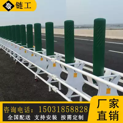 Expressway prestressed guardrail central isolation movable guardrail anti-collision folding combined open fence guardrail