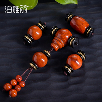 Natural lunar January high density stars Bodhi son 108 A bracelets chain men beads necklace diy south red agate accessories