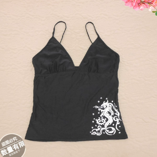Tankini top cover-belly swimsuit, thin split design, adjustable shoulder straps