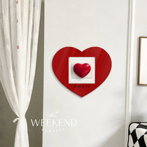 Love three-dimensional switch sticker modern simple acrylic girl heart socket blocking decorative home switch frame cover