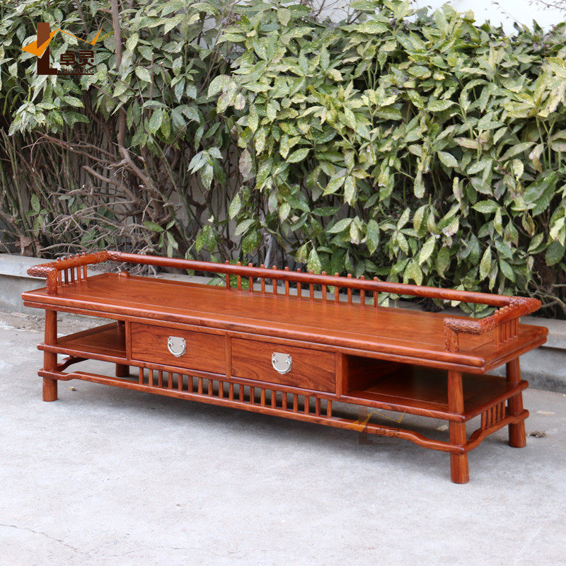 Zhuling Hedgehog Purple Sandalwood Red Wood Surprise with TV Cabinets Solid Wood Furniture New Chinese Suzuo Pear Wood TV Cabinet