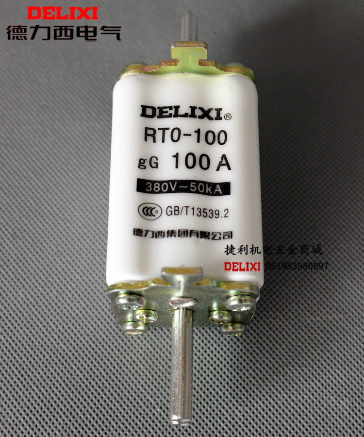Delixi ceramic fuse RTO core core fuse RT0-100 30A 50A 60A 80A