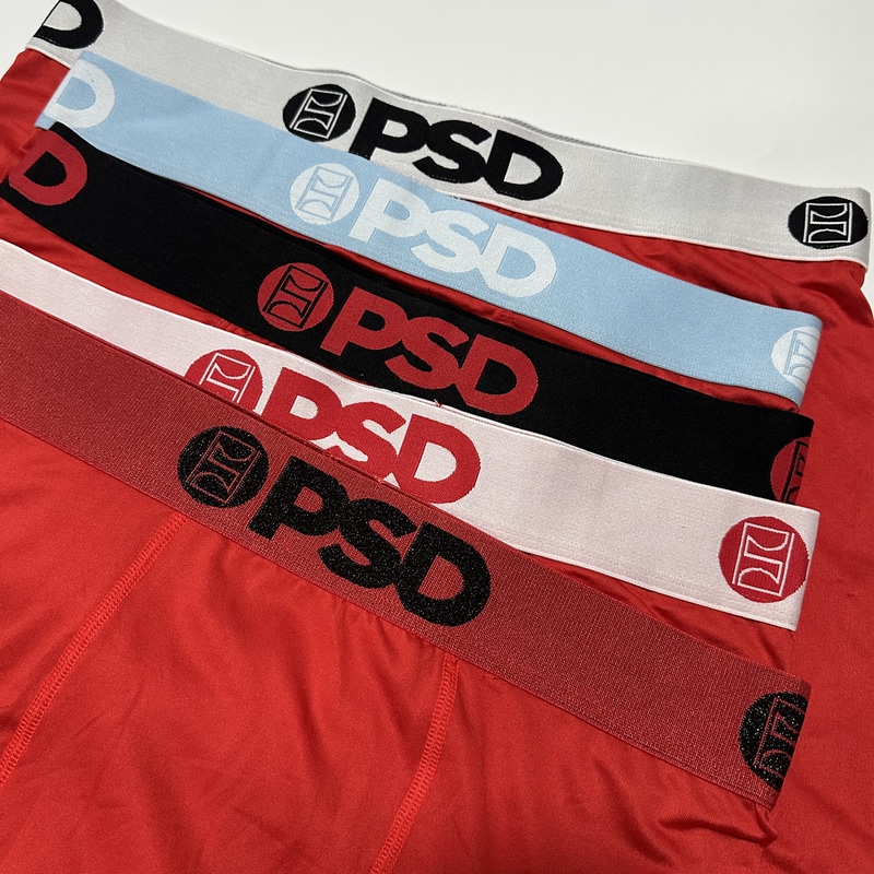Psd Men's Sports Underwear, Comfortable and High-Elastic Solid Color Cotton Underwear for Running, Fitness Training, Anti-Chafing, Suitable for the Year of Birth