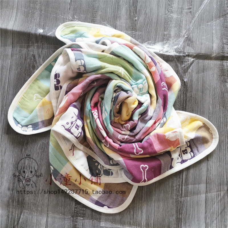 Brand Baby Newborn Pure Cotton Cotton Cloth Bath Towels Child Baby Summer Four Layers Cover Blanket