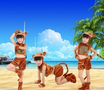 Childrens little monkey performance costume girl little monkey performance boy golden monkey childrens kindergarten dance clothes