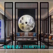 Foshan manufacturers customized metal screen stainless steel circular screen antique copper partition lattice