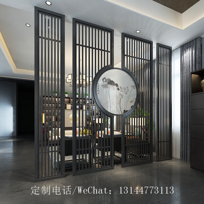 Manufacturers custom rose gold stainless steel screen antique bronze lattice partition aluminum hollow carving background wall