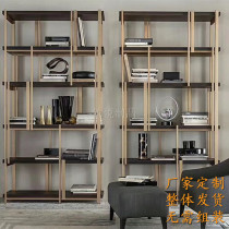 Stainless steel shelf restaurant partition screen entryway decorative flower frame industrial style iron shelf display cabinet loft book