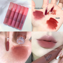 South Korea 3CE WATER-sensitive fog face lip glaze BLUR laydown white casual