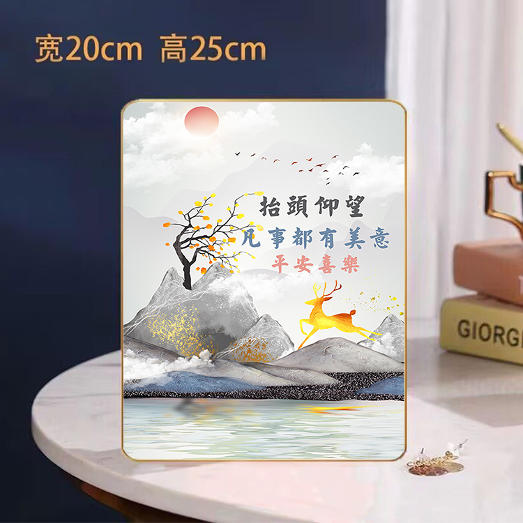 Cross-Shaped Photo Frame Display Stand for Home Use, Gift, Crystal Glass Photo Frame, Living Room Decoration, Photo Frame, Table Display Stand
