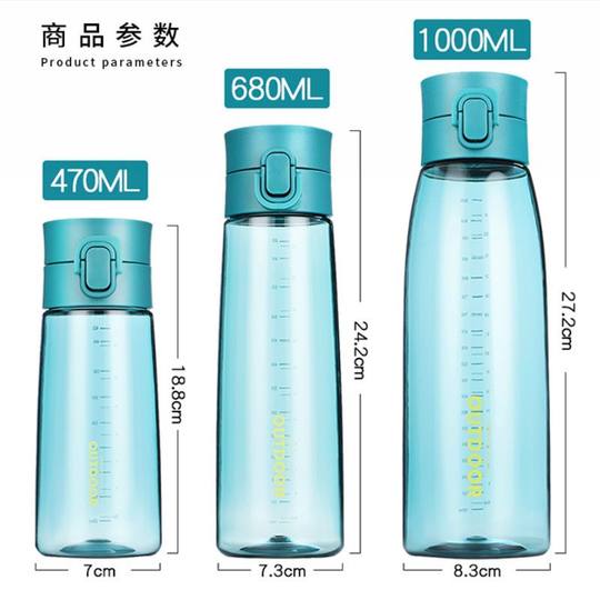 Large-Capacity Outdoor Portable Sports Water Cup, Small Mouth Direct Drinking Travel Cup, Outdoor Fitness Water Bottle, Student Portable Cup