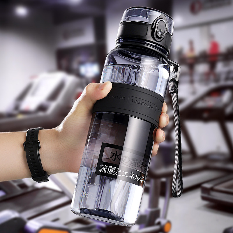 Sports water cup large capacity male fitness kettle outdoor 2000ml large cup 1500ml portable 1000ml water bottle