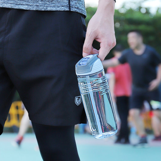 American Coolgear Student Sports Water Cup 2024 Summer New Straw Plastic Cup Boys Portable Water Bottle