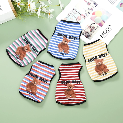 Собачья одежда весна и лето тонкая дышащая домашняя одежда для кошачья одежда собачья одежда плюшка Померанская одежда